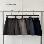 울 소재  5부 스커트