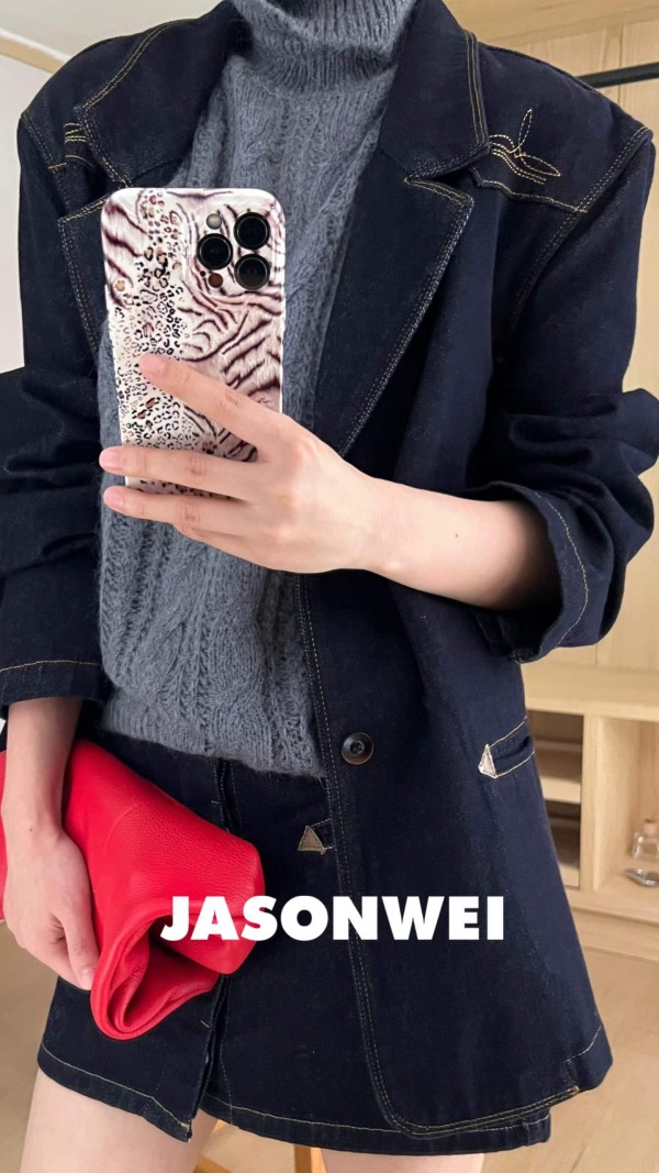 여성용 데님 재킷