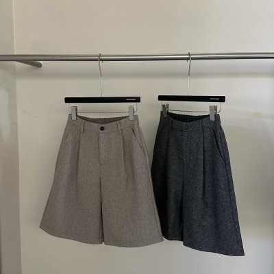 가을겨울 모직 5부 반바지