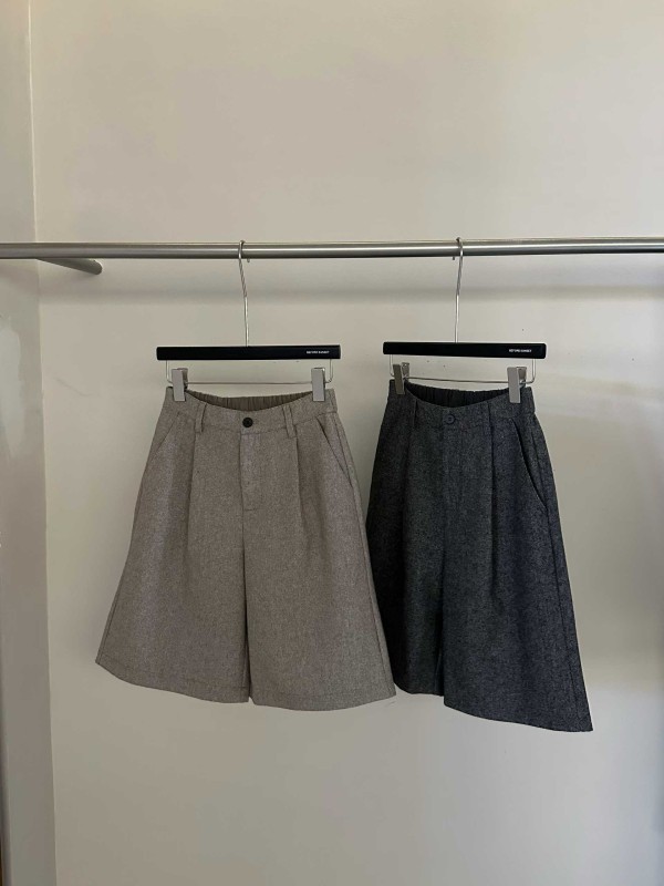 가을겨울 모직 5부 반바지