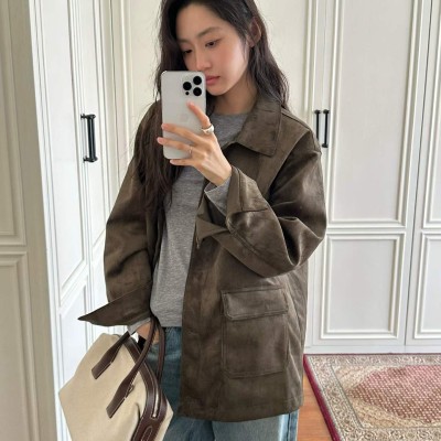 가을 스웨이드 재킷