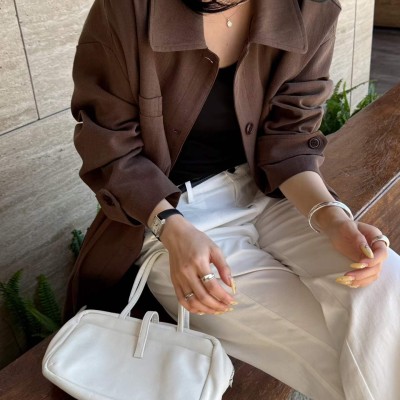 플랩 칼라 워크 재킷