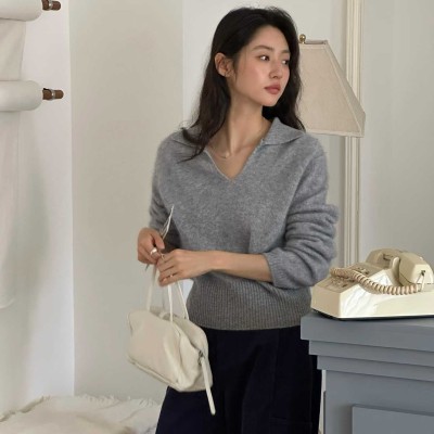 저채도 레트로 스웨터