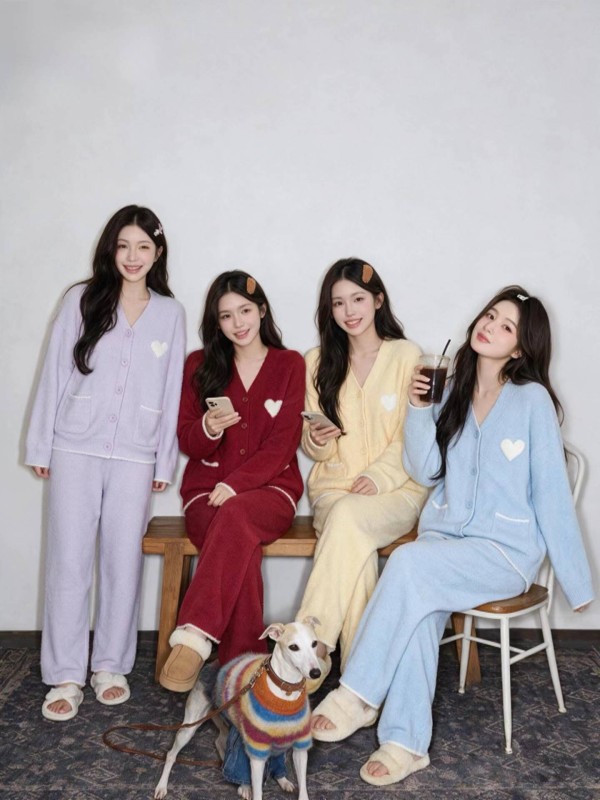 광저우 겨울 잠옷 신상