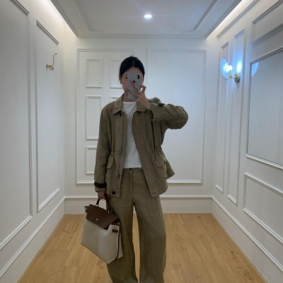 수입 빈티지 린넨 스트링 재킷